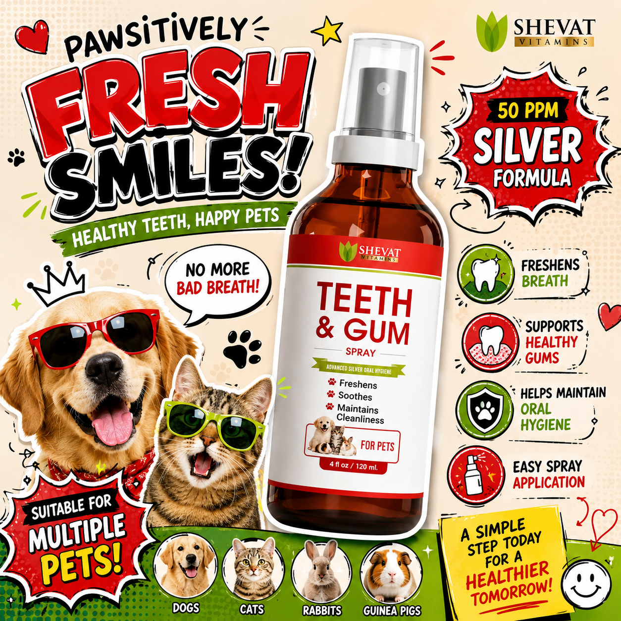 Silver Teeth & Gum Spray for Pets: A Complete Guide to Pet Oral Care