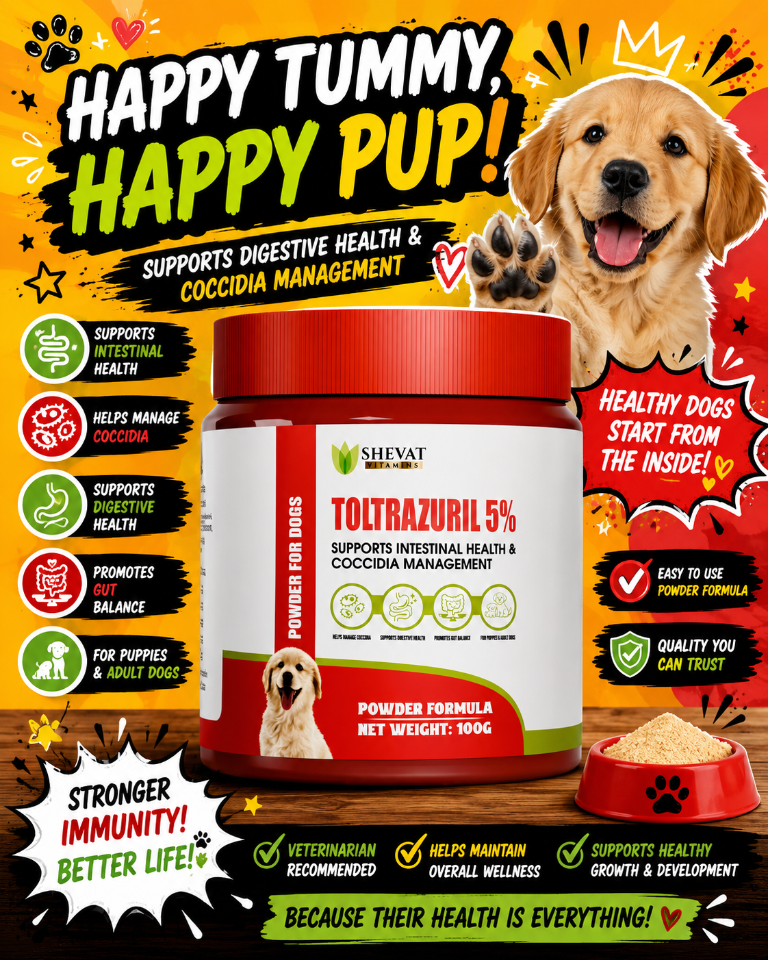 Toltrazuril 5% for Dogs: Supporting Digestive Health and Intestinal Wellness
