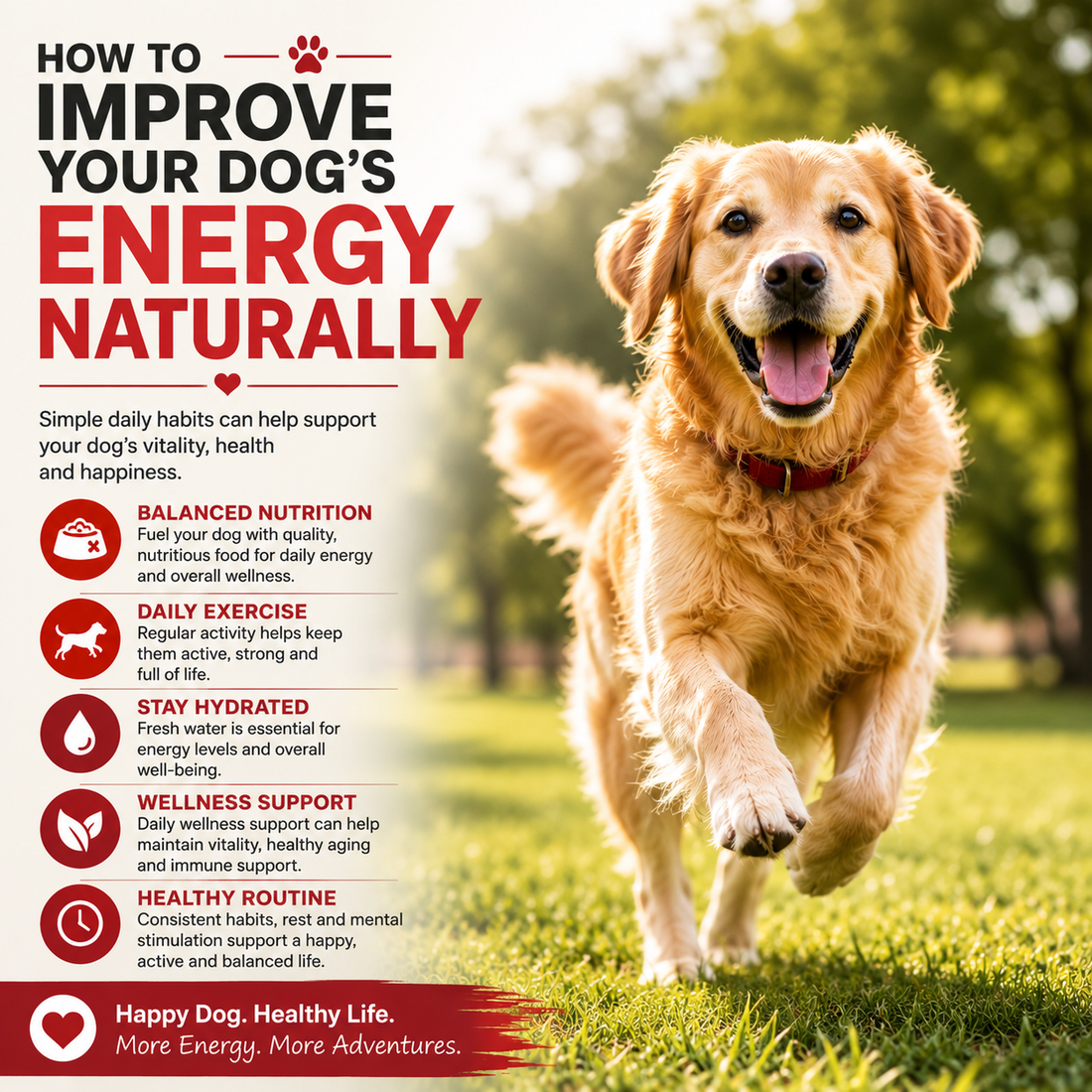 How to Improve Your Dog’s Energy Naturally