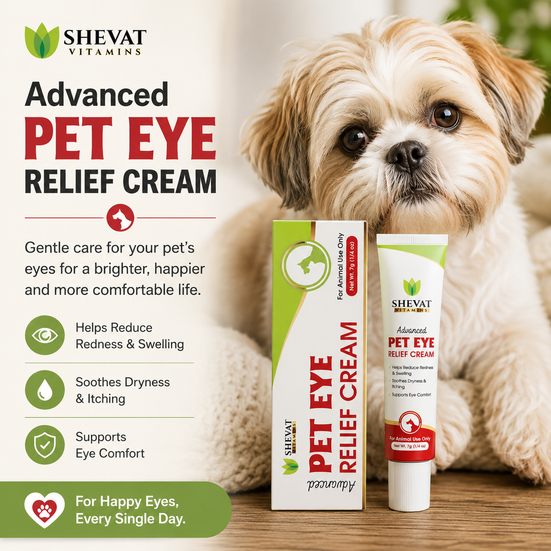 Advanced Pet Eye Relief Cream for Daily Eye Comfort
