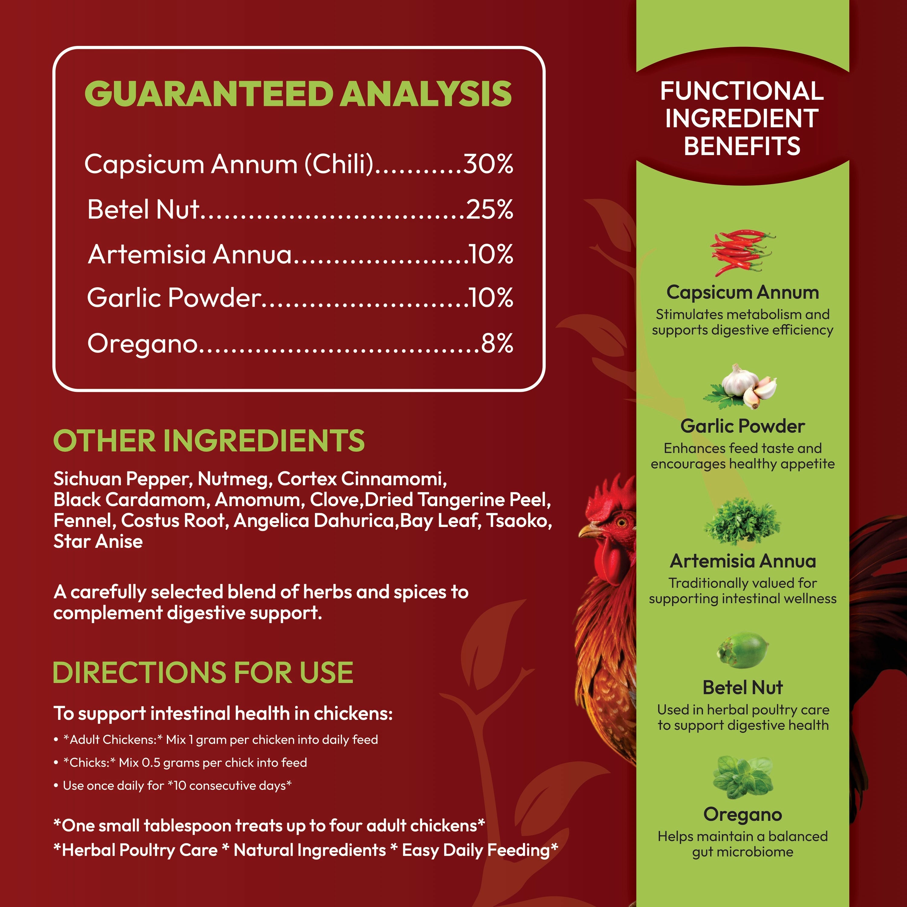 SHEVAT VITAMINS Chicken Dewormer Powder – All-Natural Poultry Wormer