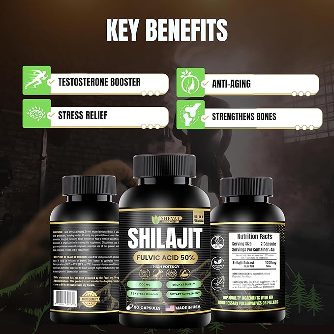 Shevat Pure Himalayan Shilajit Capsules