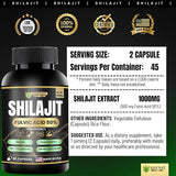 Shevat Pure Himalayan Shilajit Capsules - 3 Bottles Bundle