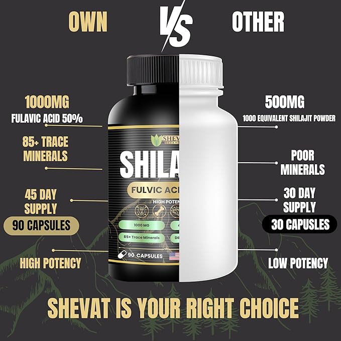 Shevat Pure Himalayan Shilajit Capsules