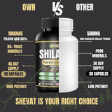 Shevat Pure Himalayan Shilajit Capsules - 3 Bottles Bundle