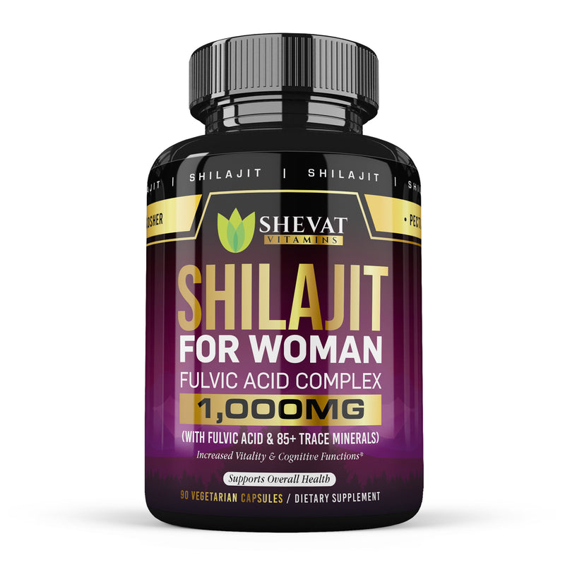 Pure Himalayan Shilajit Capsules 22000mg+ with 50% Fulvic Acid & 85+ Trace Minerals for Energy Performance & Immune Support - Organic Shilajit for Men & Women - Non-GMO Made in The USA - 90 Capsules