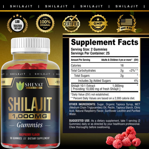 shevat vitamins Shilajit gummies supplement