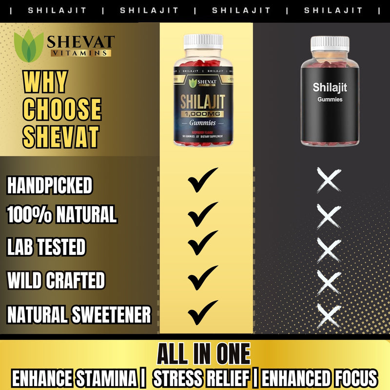 shevat vitamins Shilajit gummies supplement