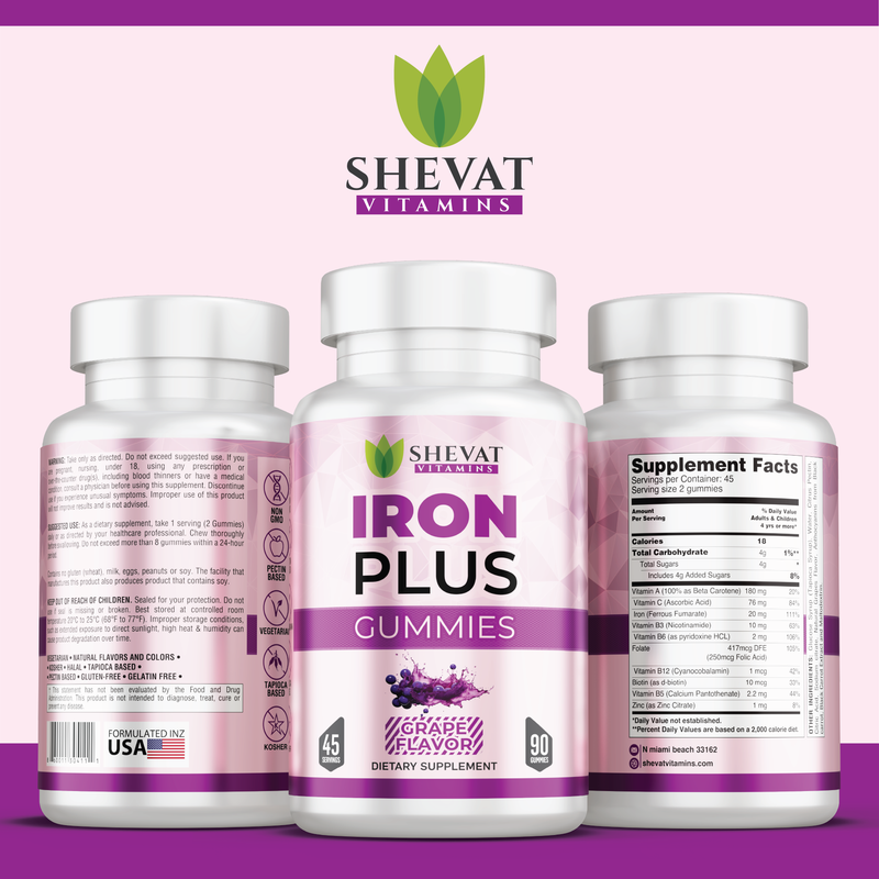 Shevat Vitamins Iron Plus