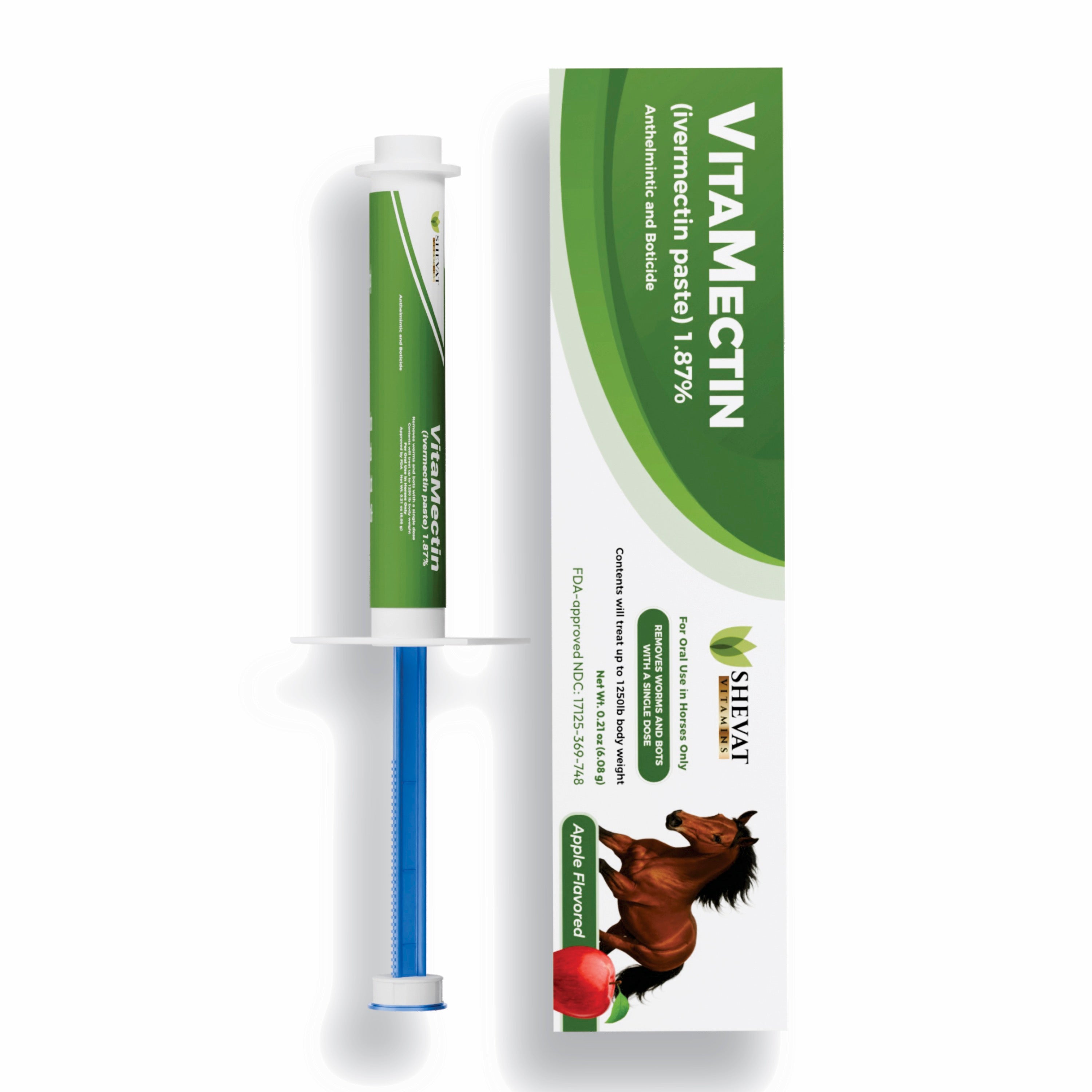 Shevat Vitamins Ivermectin Horse Paste 1.87% (1-Pack)