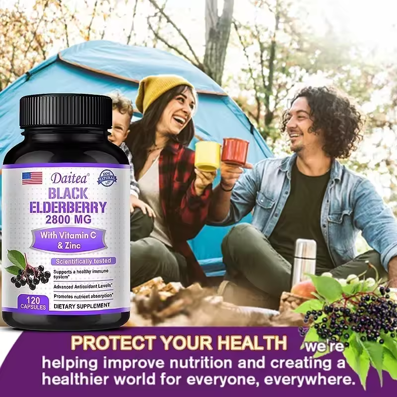 Black Elderberry 2800mg with Vitamin C & Zinc