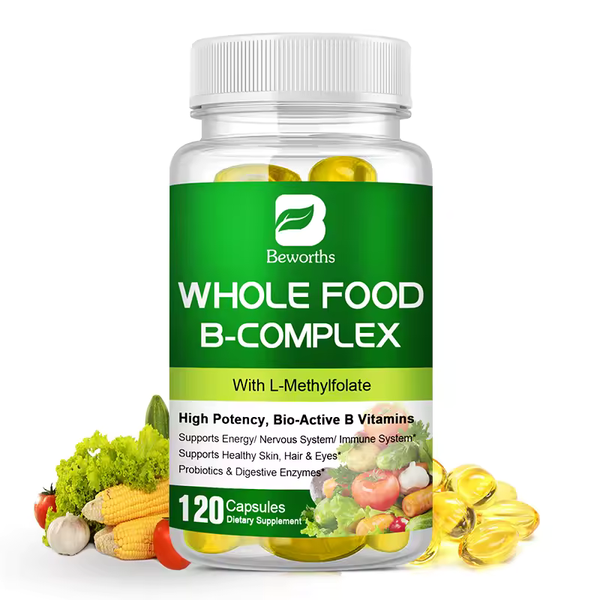 Vitamin B Complex Capsules for Energy & Immunity