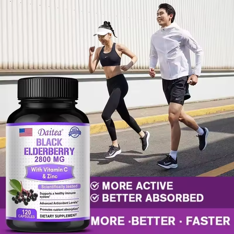 Black Elderberry 2800mg with Vitamin C & Zinc