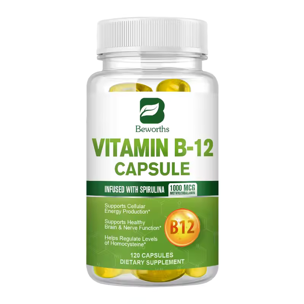 1000mcg Organic Vitamin B12 Capsules