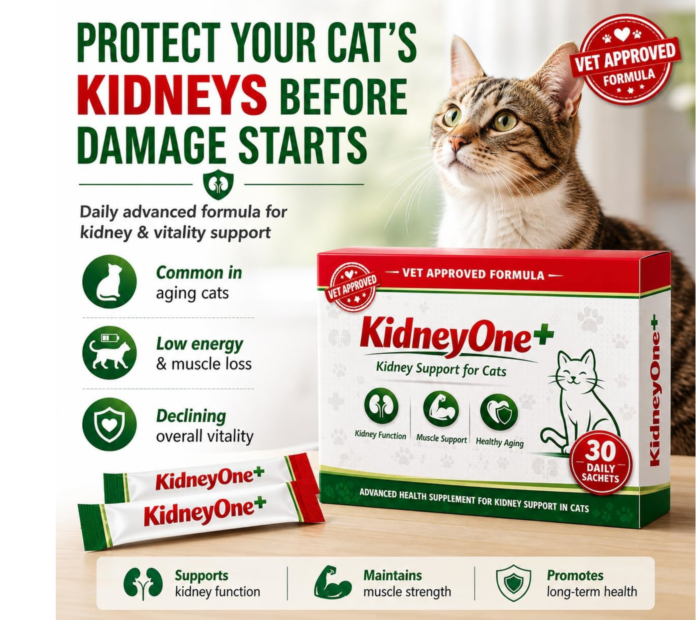 KidneyOne+ Cat Kidney Support Supplement