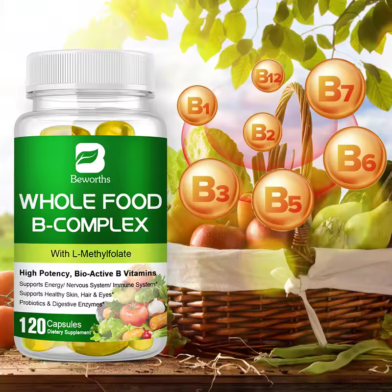 Vitamin B Complex Capsules for Energy & Immunity