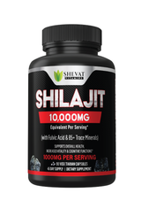 Pure Himalayan Shilajit Capsules 22000mg+ with 50% Fulvic Acid & 85+ Trace Minerals for Energy Performance & Immune Support - Organic Shilajit for Men & Women - Non-GMO Made in The USA - 90 Capsules