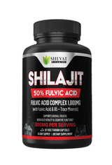 Pure Himalayan Shilajit Capsules 22000mg+ with 50% Fulvic Acid & 85+ Trace Minerals for Energy Performance & Immune Support - Organic Shilajit for Men & Women - Non-GMO Made in The USA - 90 Capsules